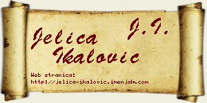 Jelica Ikalović vizit kartica